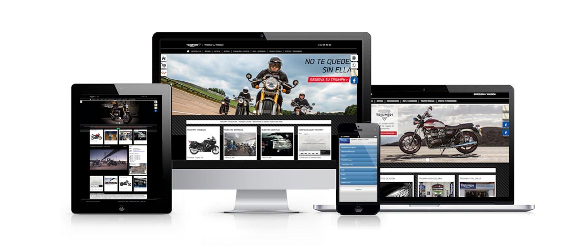 MultiScreen-Motorrad-Websites